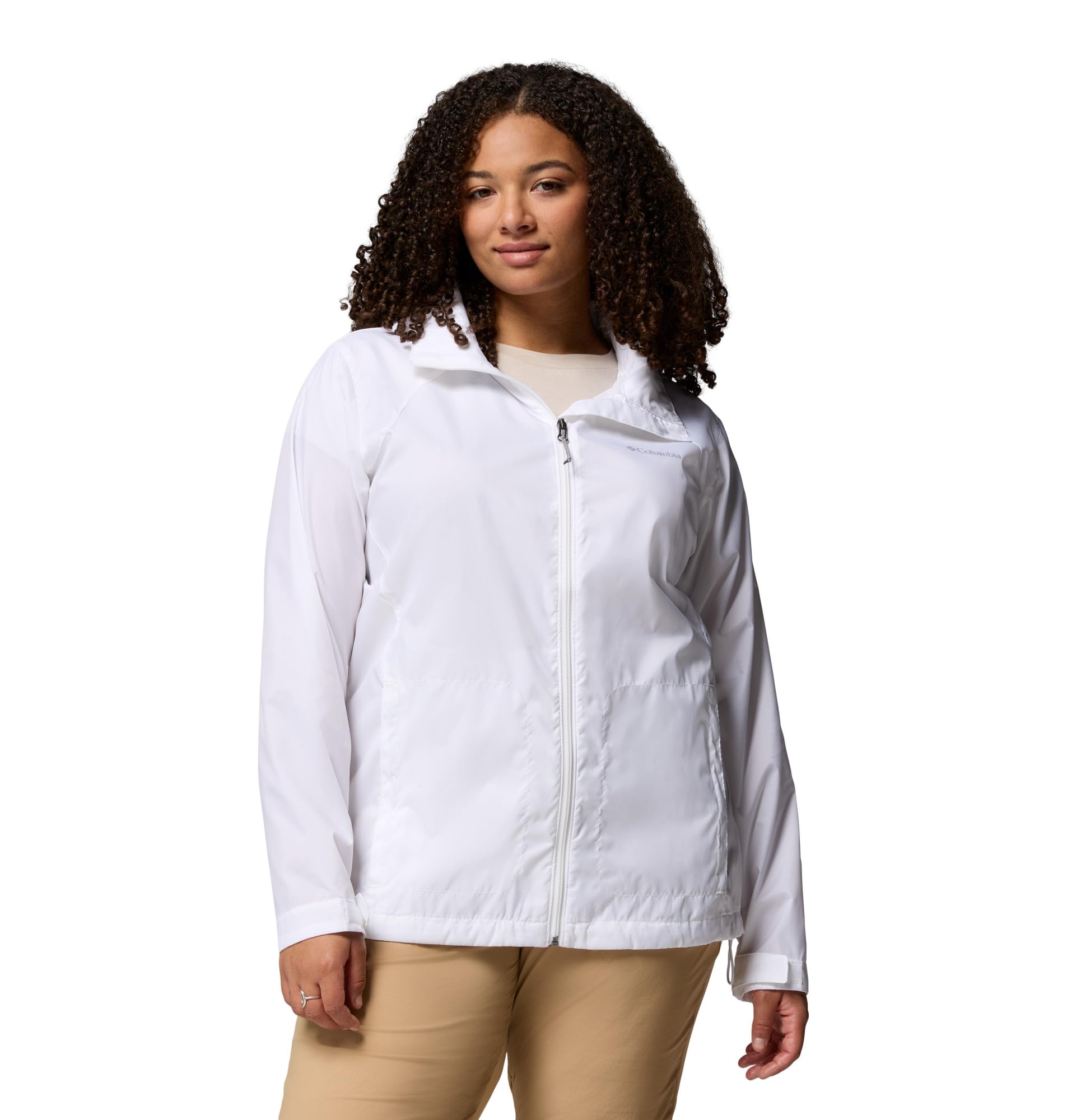 Columbia Women's Switchback 4 Jacket, Waterproof Rain Jacket, White, S
