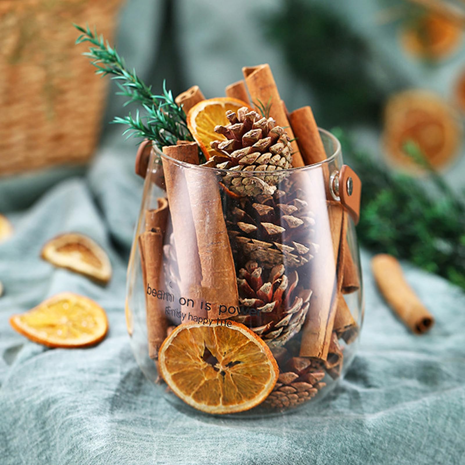 Dyfuzor do aromaterapii suszone kwiaty bezpłomieniowy dyfuzor przenośny dyfuzor zapachowy do samochodu biuro w domu skórzany uchwyt ABS