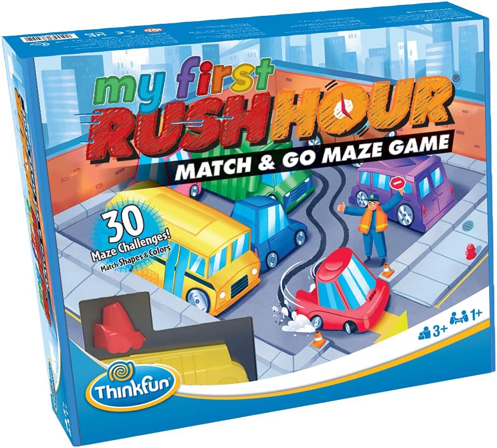 Think Fun My First Rush Hour Brain Game and Stem Toy For Kids Age 3 years and Up