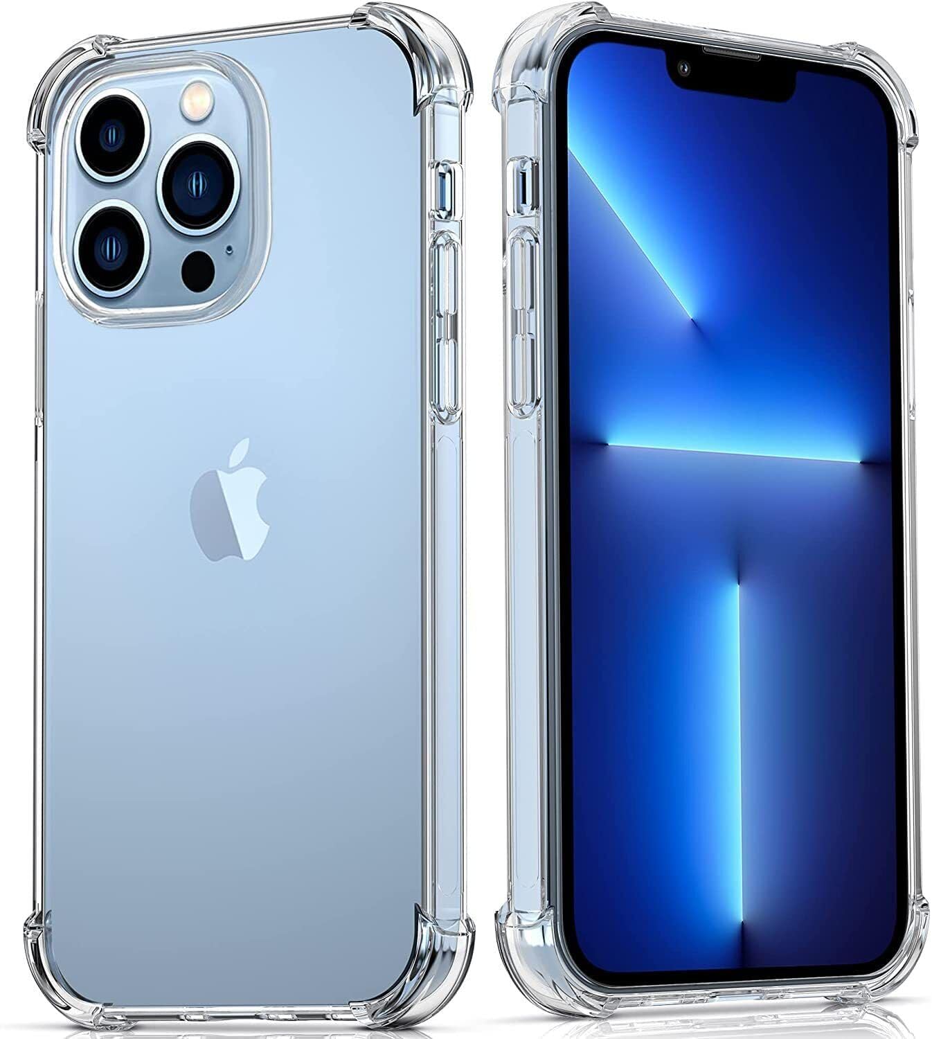 (DV UK) iPhone Case Ultra Slim Thin Case Soft TPU Material 4 Corners Bumper Shockproof Protection Anti-Scratch Anti-Drop Shockproof Case Cell Phone Cover Compatible with Apple iPhone 14 Pro Max 6.7"