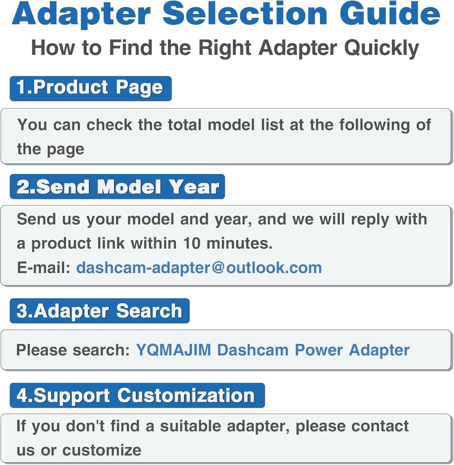 YQMAJIM Dashcam Power Adapter,(10P TypeC) Compatible with Chrysler,Dodge Ram,Jeep Grand Cherokee,Auto Rearview Mirror to Dash Cam Power Adapter,Built-in USB to Mirror Camera GPS Charger Adapter Cable