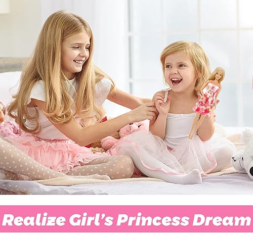 Miniatura 5 de 76 piezas de ropa y accesorios para muñecas 16 vestidos de fiesta 20 pares de zapatos 10 bolsos 30 accesorios de joyería trajes de moda collar