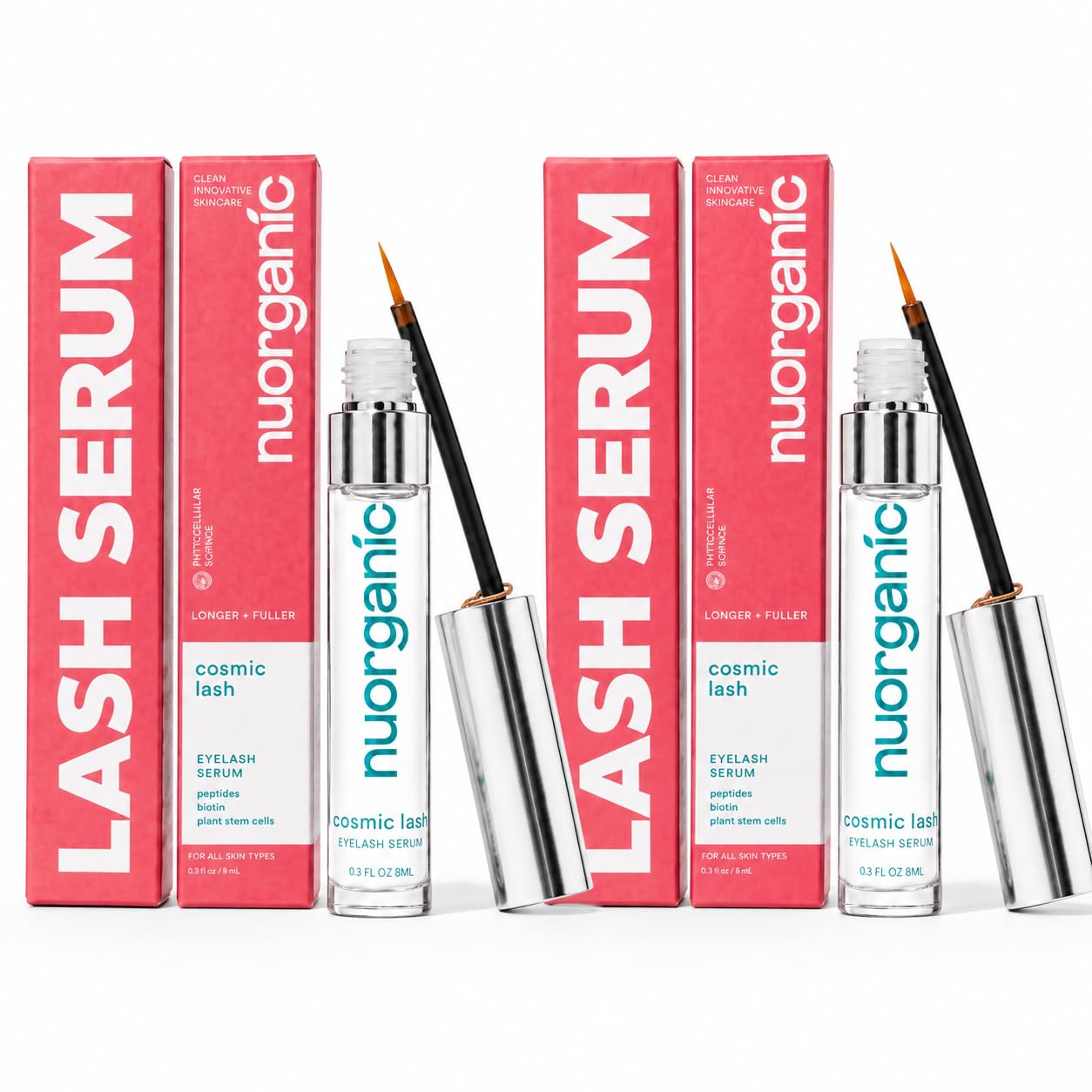 Amazon.com: nuorganic Cosmic Lash Eyelash Serum 2 Pack