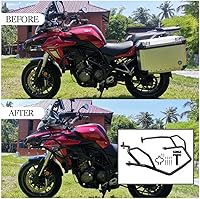 Vista 5 de Motorcycle Highway Crash Bar Engine Guard Bumper Side Frame Slider Falling Protector Fuel Tank Protection Fairing for Benelli TRK502X TRK 502X TRK