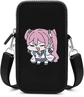 スマホポーチ ブルーアーカイブ 黒崎コユキ お財布ポシェット 携帯ポーチ 斜め掛け 肩掛け 携帯電話バッグ ショルダーバッグ 小銭入れ