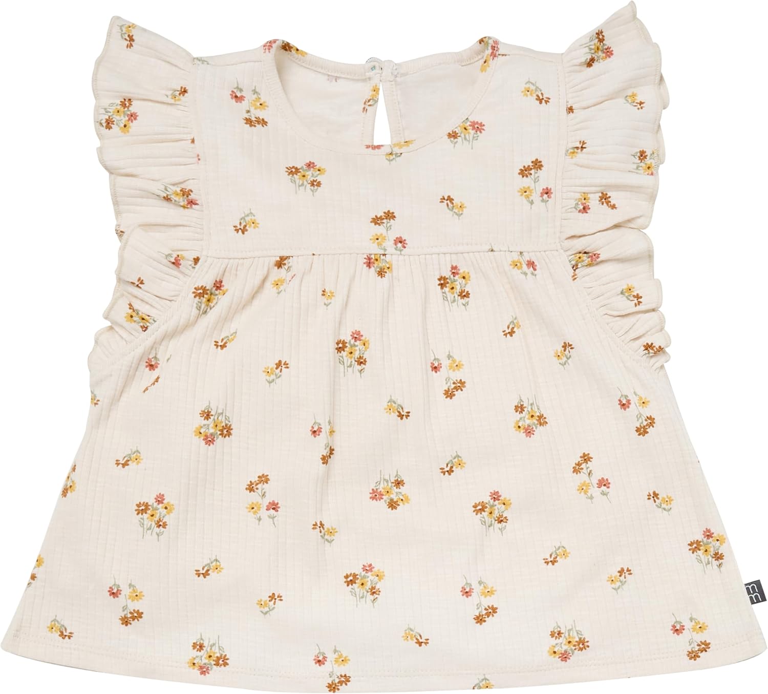 Modern Moments by Gerber baby-girls 4-piece Set (2 Flutter Sleeve Top & 2 Ruffle Wide Leg Short) - Image 4