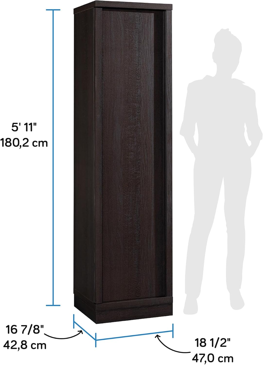Sauder Merton Hall Storage Cabinet, Dakota Oak Finish