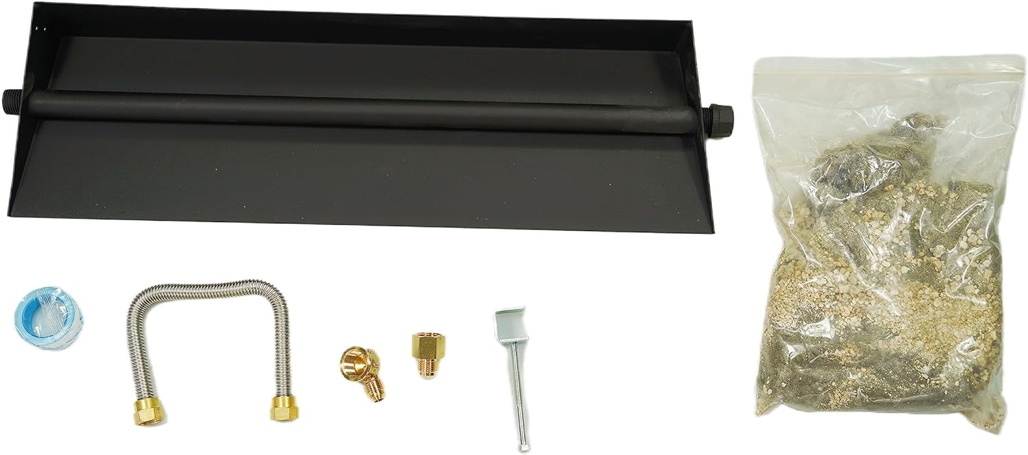 Americangaslos 18"24" Burner Pan for Gas Fireplace Gas