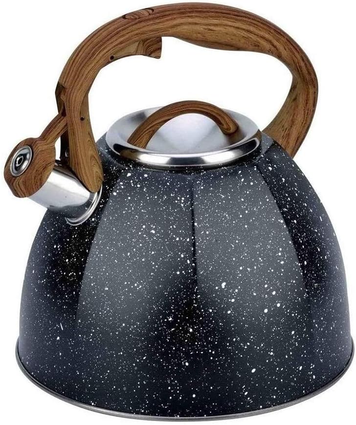 Stainless Steel Whistling Tea Kettle Stovetop Kettles 3.7 Litre Whistling Kettle 304 Stainless Steel Stovetop Kettle Gas Induction Safe Water Kettles Jug Tea Pot Suitable For All Heat Sources Tea Kett