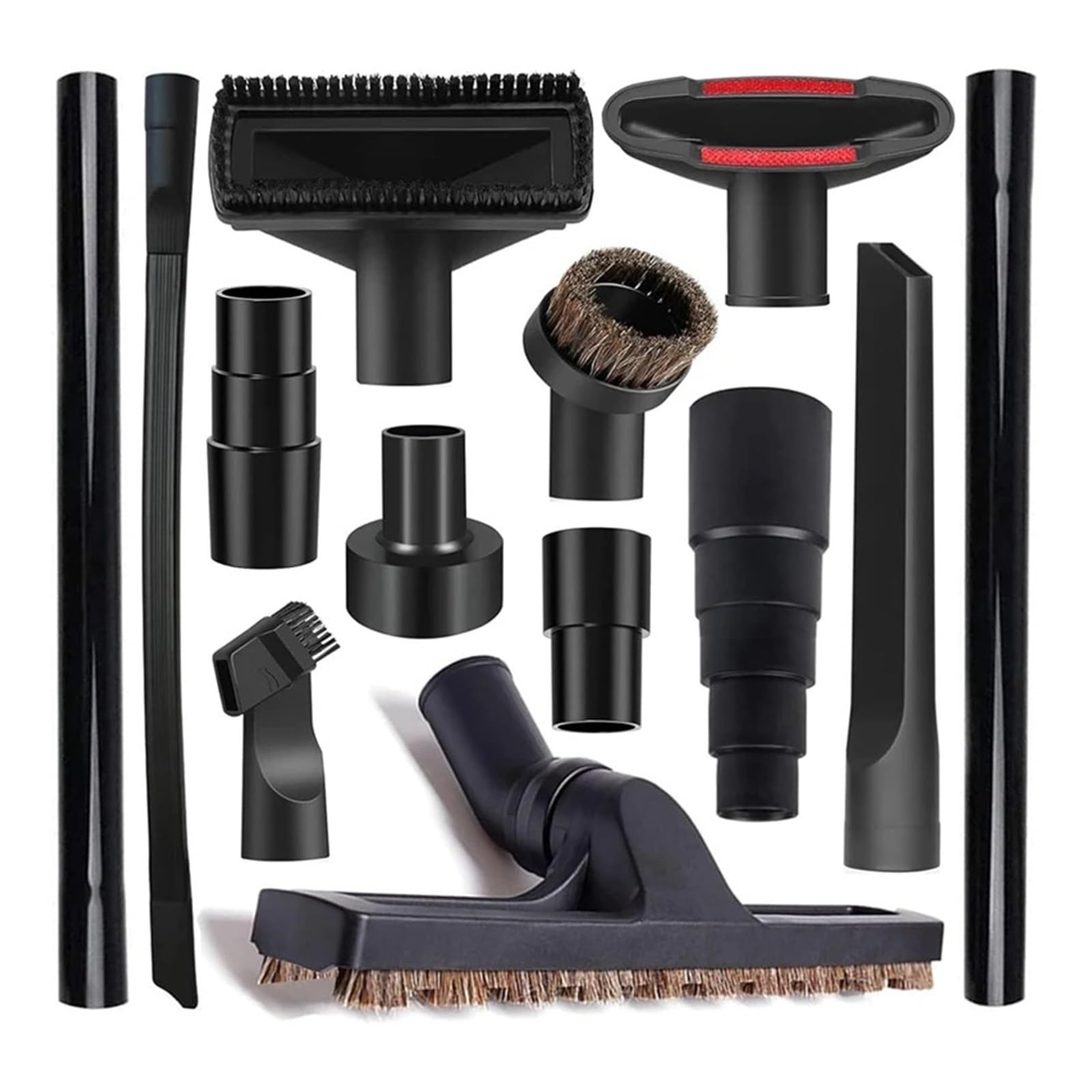 Kit De Accesorios De 13 Piezas For Aspiradora Universal Adaptador De Manguera De Aspiradora De 1-1/4 Pulgadas Piezas For Aspiradora En Seco Y Húmedo Accesorios con Varilla De Extensión
