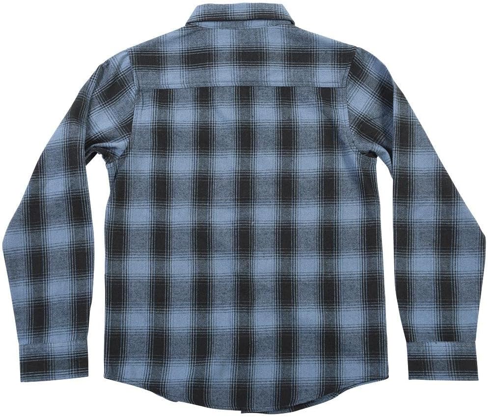 FASTHOUSE Youth Saturday Night Special Flannel, Dust Blue/Black - Image 3
