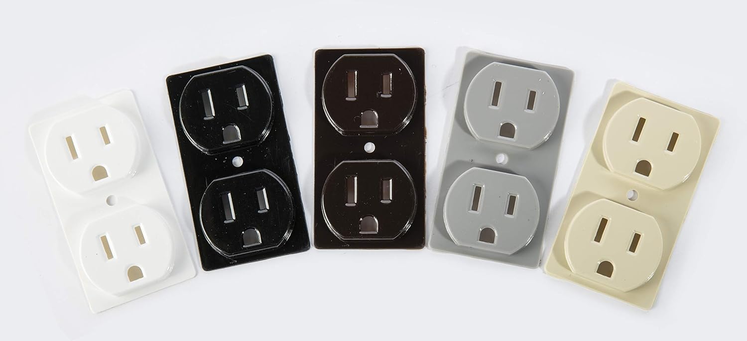 Duplex Outlet Cover (5, White)