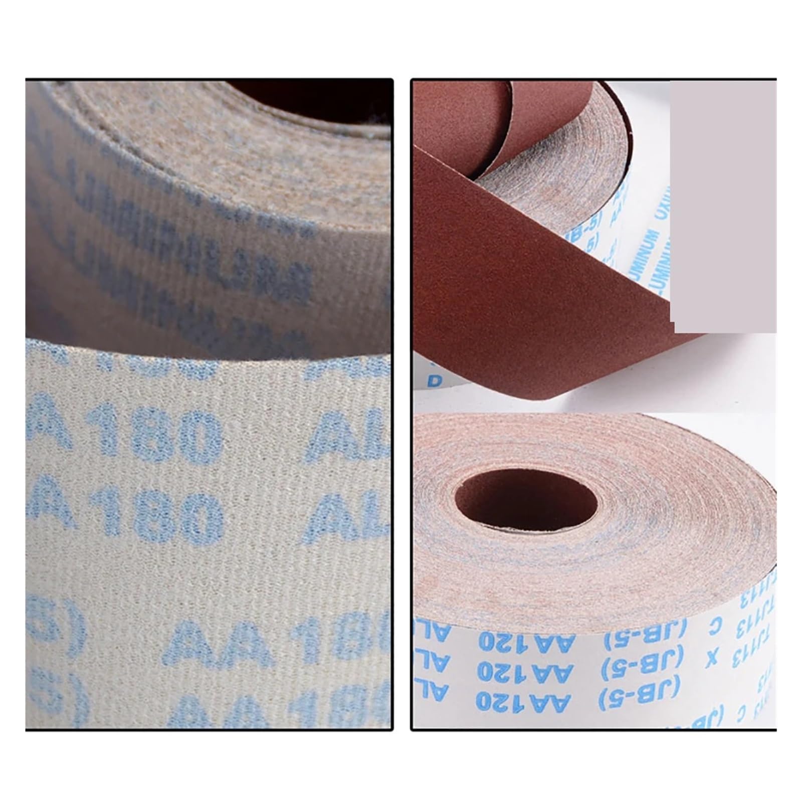 Rotoli di Carta vetrata con Gancio da 4 Pollici e 100 mm, Grana 60-1000, Fogli di Carta vetrata for Rotoli di Tela smeriglio for Strumenti di lucidatura for Auto in Metallo e Legno(100 Grit_5 Meters)
