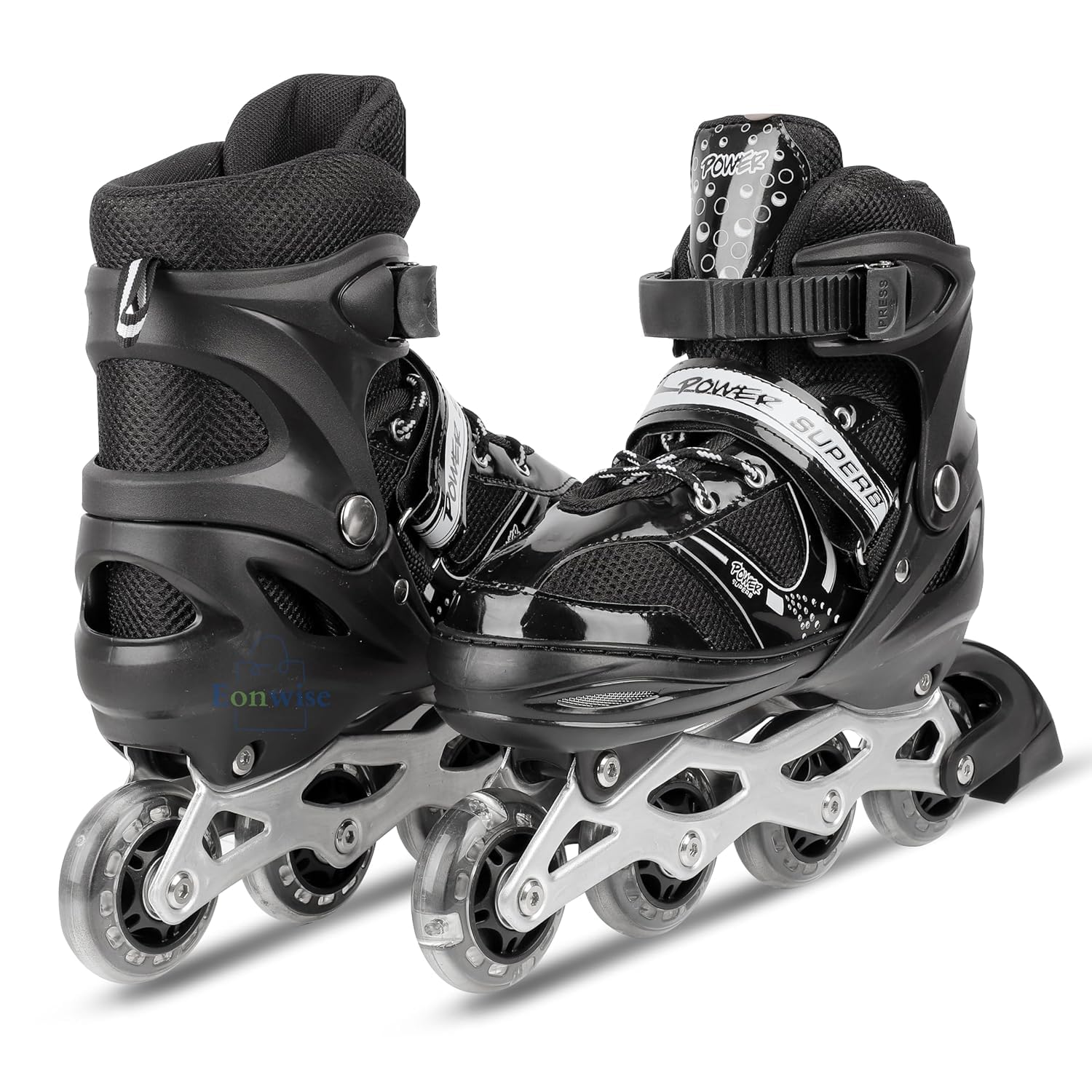 UWEJENS PowerX Turbo Inline Skates for Adults & Teens | Adjustable Roller Skates with Carry Bag | Professional Outdoor Skating Shoes | Size 38–41 EU-image-31