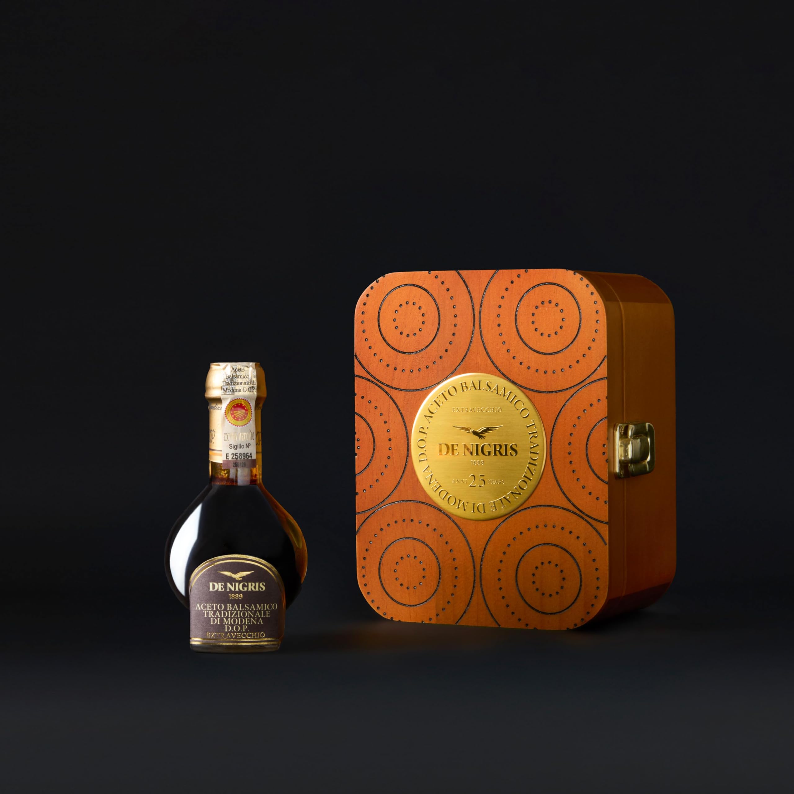 De Nigris 1889 Aceto Balsamico Di Modena DOP Tradizionale 25 Anni | Aceto Invecchiato 25 Anni | Aceto Balsamico Tradizionale Di Modena | Aceto Autentico, Perfetto Per Condire, 100ml