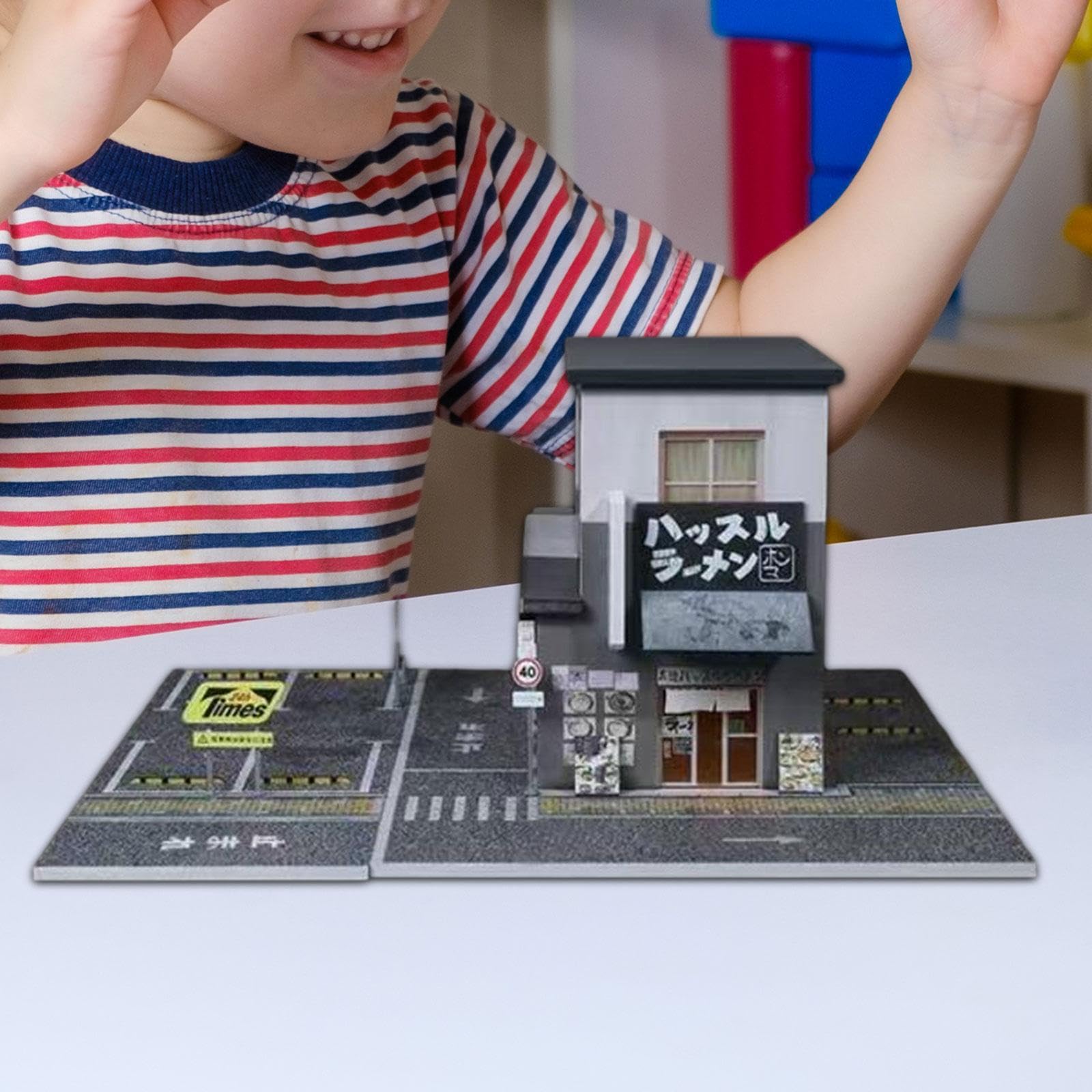 Diorama di Un Negozio di Ramen in 1/64, Progetti Fai da Te, Oggetti di Scena Cinematografici, Micro Paesaggi