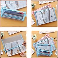 Vista 2 de Calculadora de escritorio y paquete de 5 bolsas de malla con cremallera, batería de 12 dígitos, pantalla LCD con energía solar, calculadora de botón