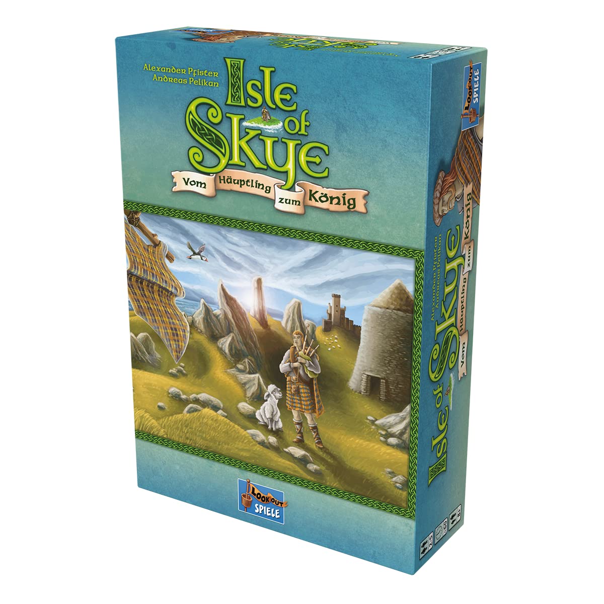 Lookout, Isle of Skye: Vom Häuptling zum König, Grundspiel, Kennerspiel des Jahres 2016, Legespiel, 2-5 Spieler, Ab 8+ Jahren, 60 Minuten, Deutsch
