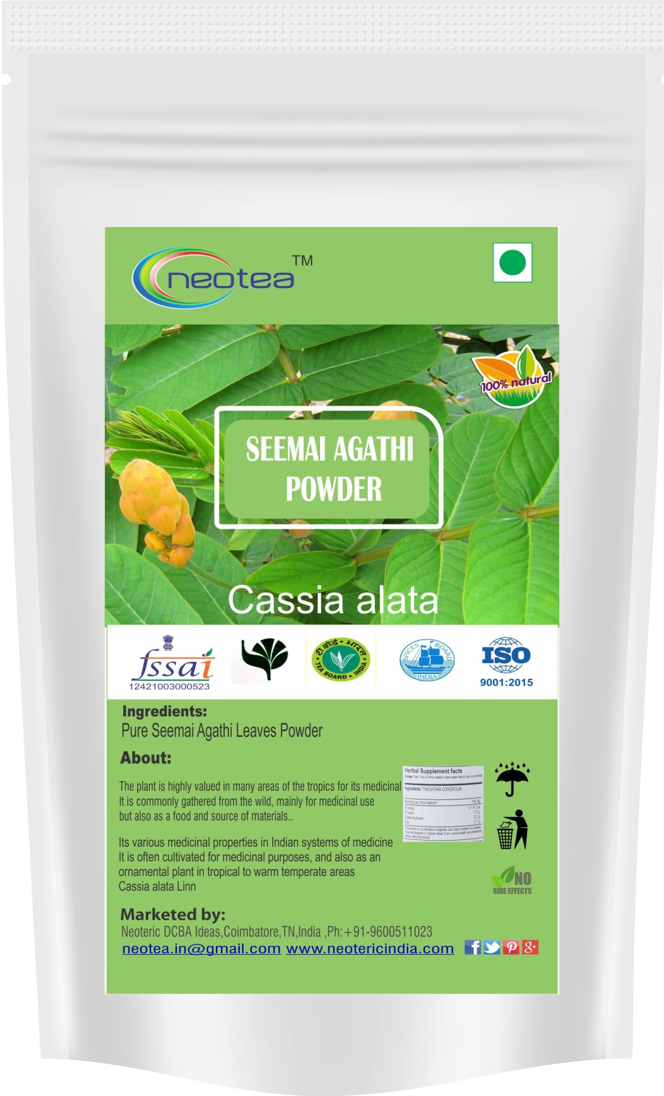 Neotea Seemai Agathi Powder 300 G (B07ZRSVG8C) Amazon Price History, Amazon Price Tracker