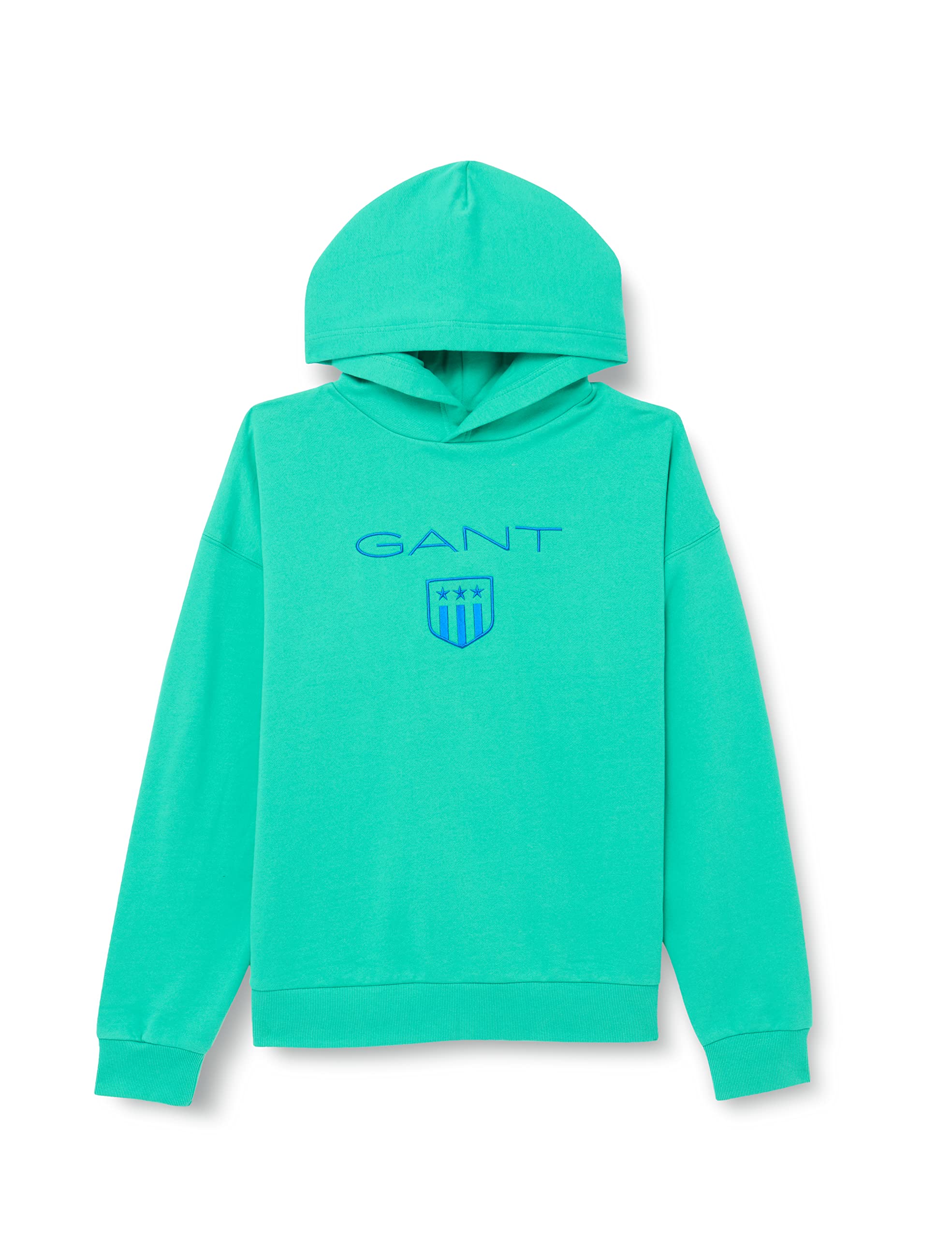 Sweat à capuche Gant D2 Contrast Shield Relaxed pour enfant en coton doux - 5