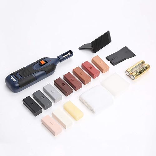 Miniatura 2 de Kit de reparación de pisos de madera laminada de madera de 19 piezas de cera, rasguño con estuche