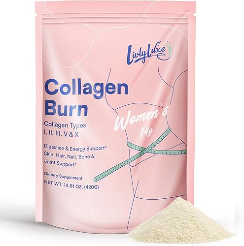 Polvo de quemadura de colágeno para mujeres, suplementos de pérdida de peso para quemar grasa del vientre, refuerzo del metabolismo, diseñado para