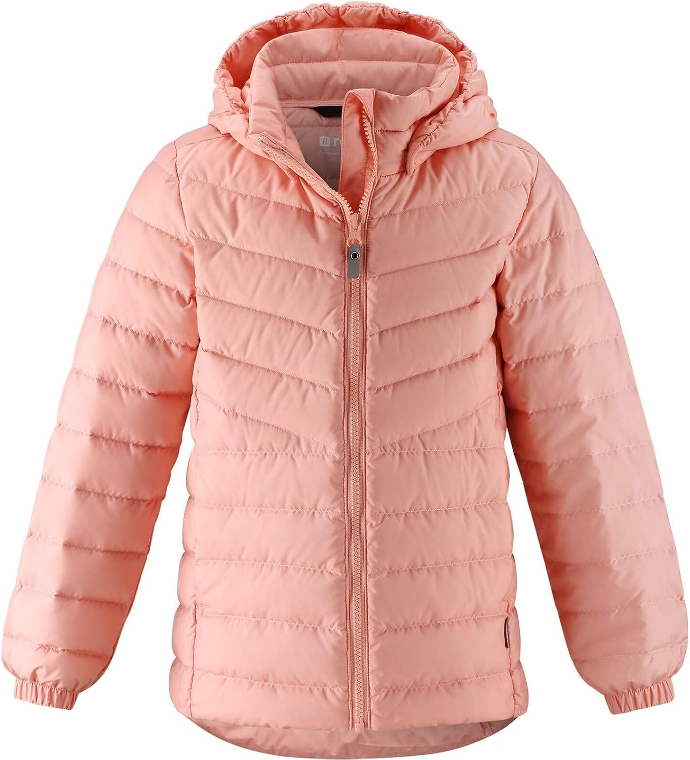 powder pink puffer jacket