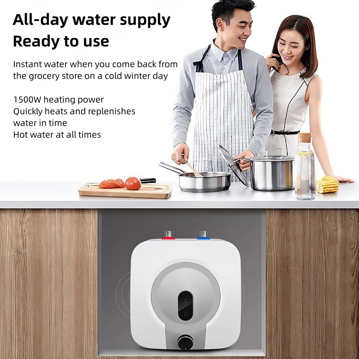 Amazon | 10リットル シンクタイプ 電気温水器 瞬間電気タンク 