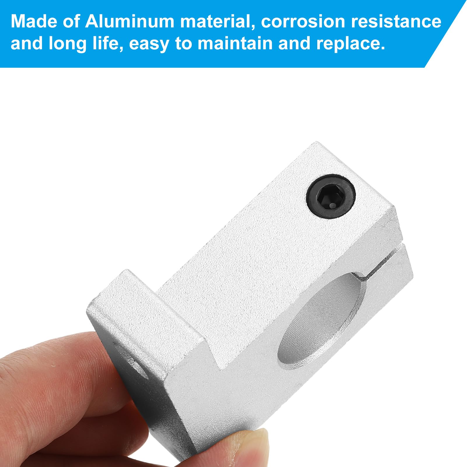 PATIKIL Soporte Guía Sujeción Riel Movimiento Lineal Aluminio SK16 Eje 16 mm