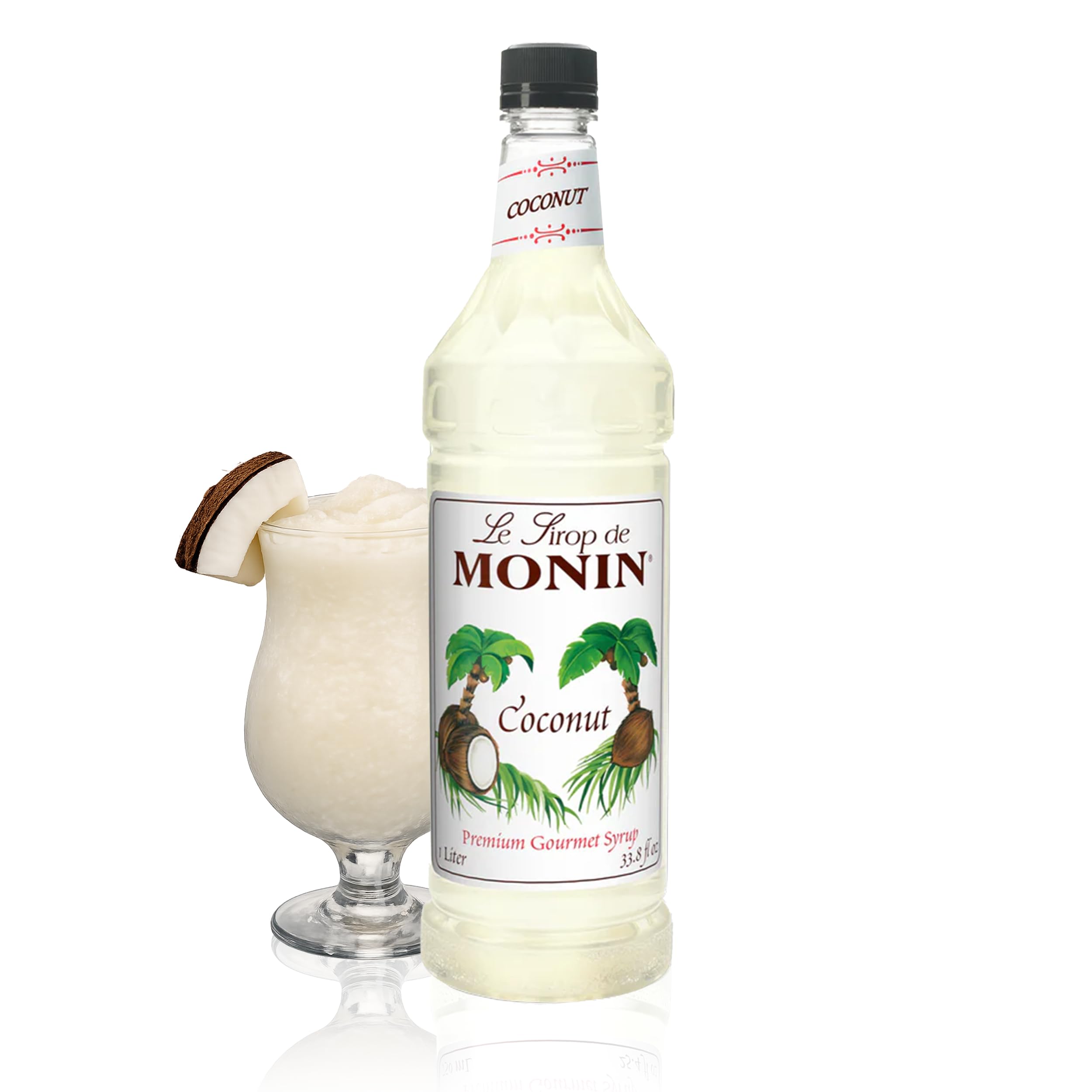 Coconut Syrup, Sweet and Rich, Great for Cocktails and Smoothies, Gluten-Free, Vegan, Non-GMO (1 Liter)