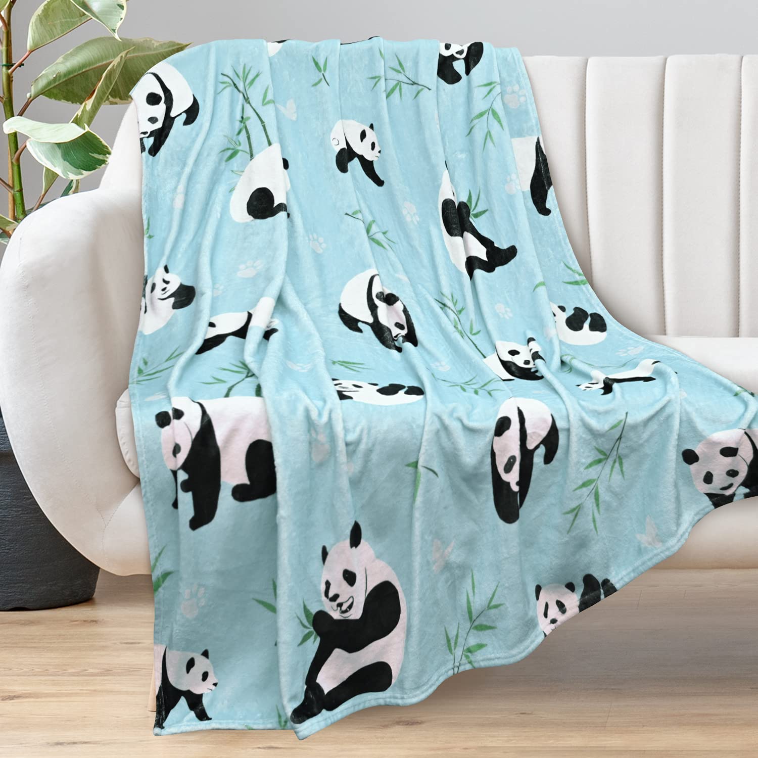 Amazon.co.jp: RosieLily パンダブランケット 大人用 パンダ