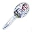 LUV HER Disney Frozen II Girls Snowflake Confetti One Hair Brush featuring Elsa, Silver - Ages 3+