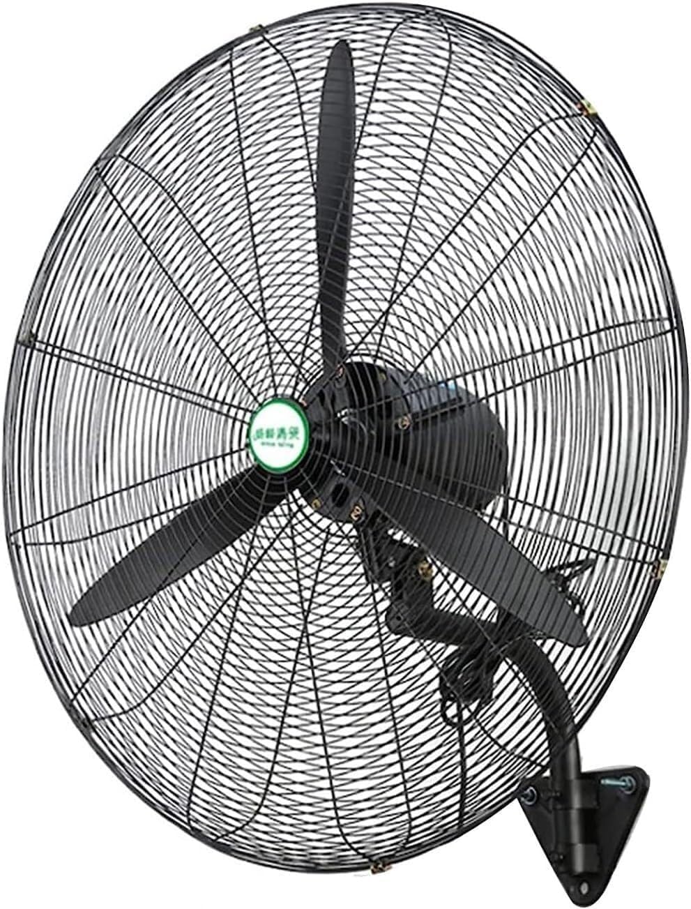 Wall-Mounted Industrial Fan, Power Velocity Commercial 3-Speed Adjustable Tilt, 120° Oscillation, Full Copper Motor, for Factory, Warehouse, and Use