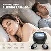 Audífonos inalámbricos NE90 para dormir de lado – Estuche inteligente con pantalla táctil, ruido blanco integrado y traducción por IA en 164 idiomas, diseño invisible y cómodo, temporizador de sueño 3