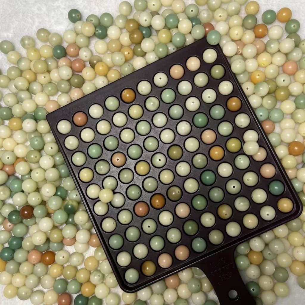 Bead Sorting Tray with Handle Beaded Counter Board Beads Layout Tray for DIY Enthusiasts Jewelry Making Supplies, 16mm