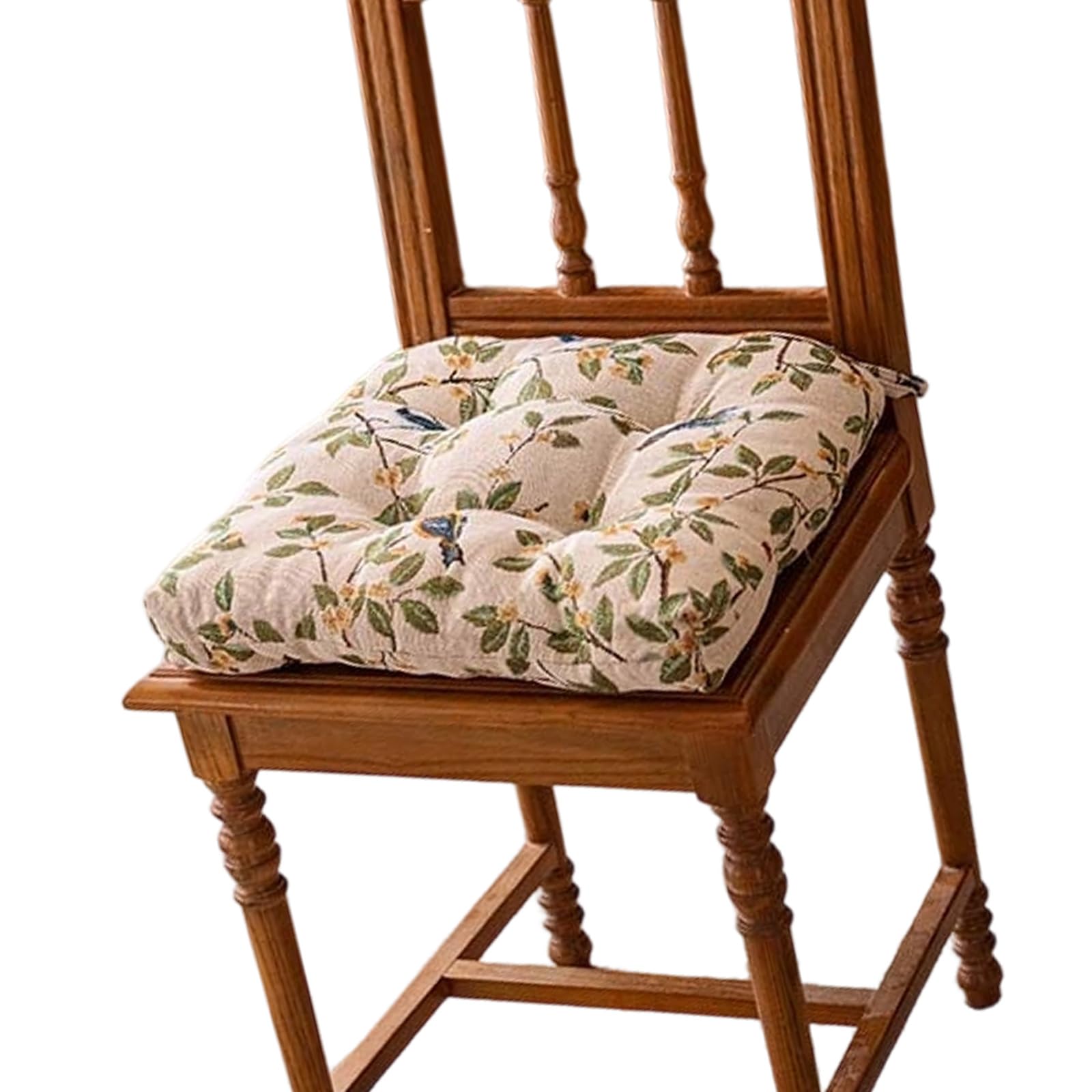 Coussin de chaise broderie florale aux finitions haut de gamme et bords renforcés