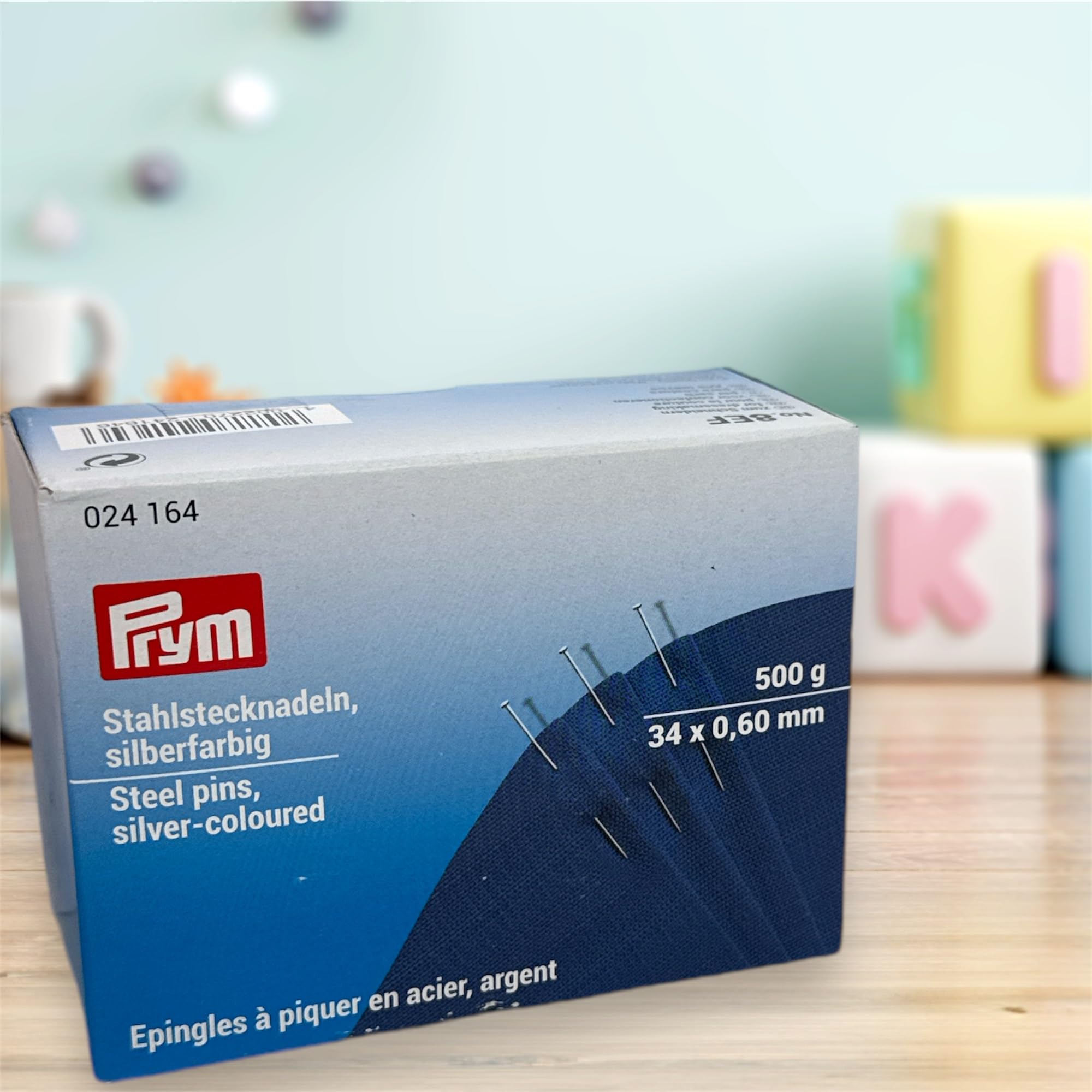 Prym 024164 Alfileres de Acero plat. no.8 34mm/0,60