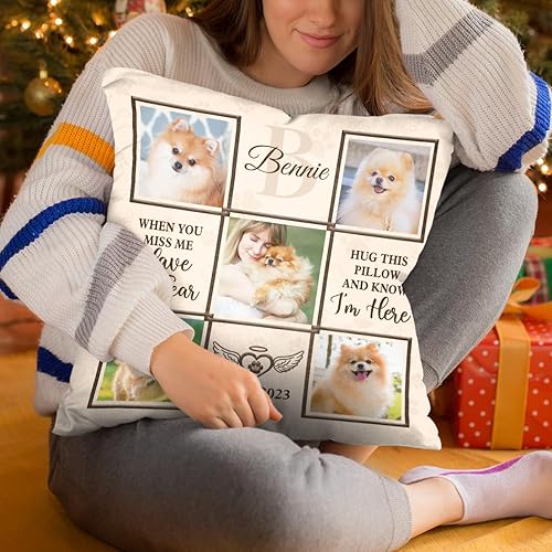 Miniatura 7 de Pawfect House Almohadas personalizadas con texto en inglés "You were More Than Just a Pet (inserto incluido), regalos conmemorativos de Navidad por