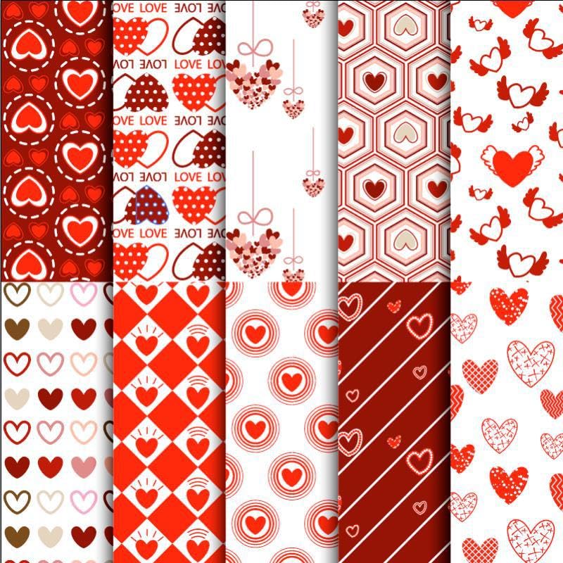 Amazon | seimeinoki 七夕祭り 飾り パッチワーク布 ハート柄