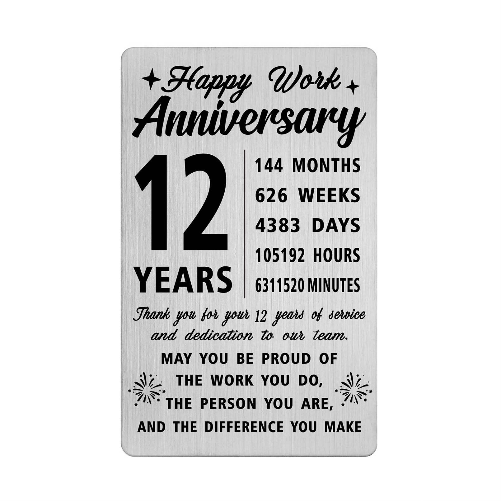 Happy 12th Work Anniversary