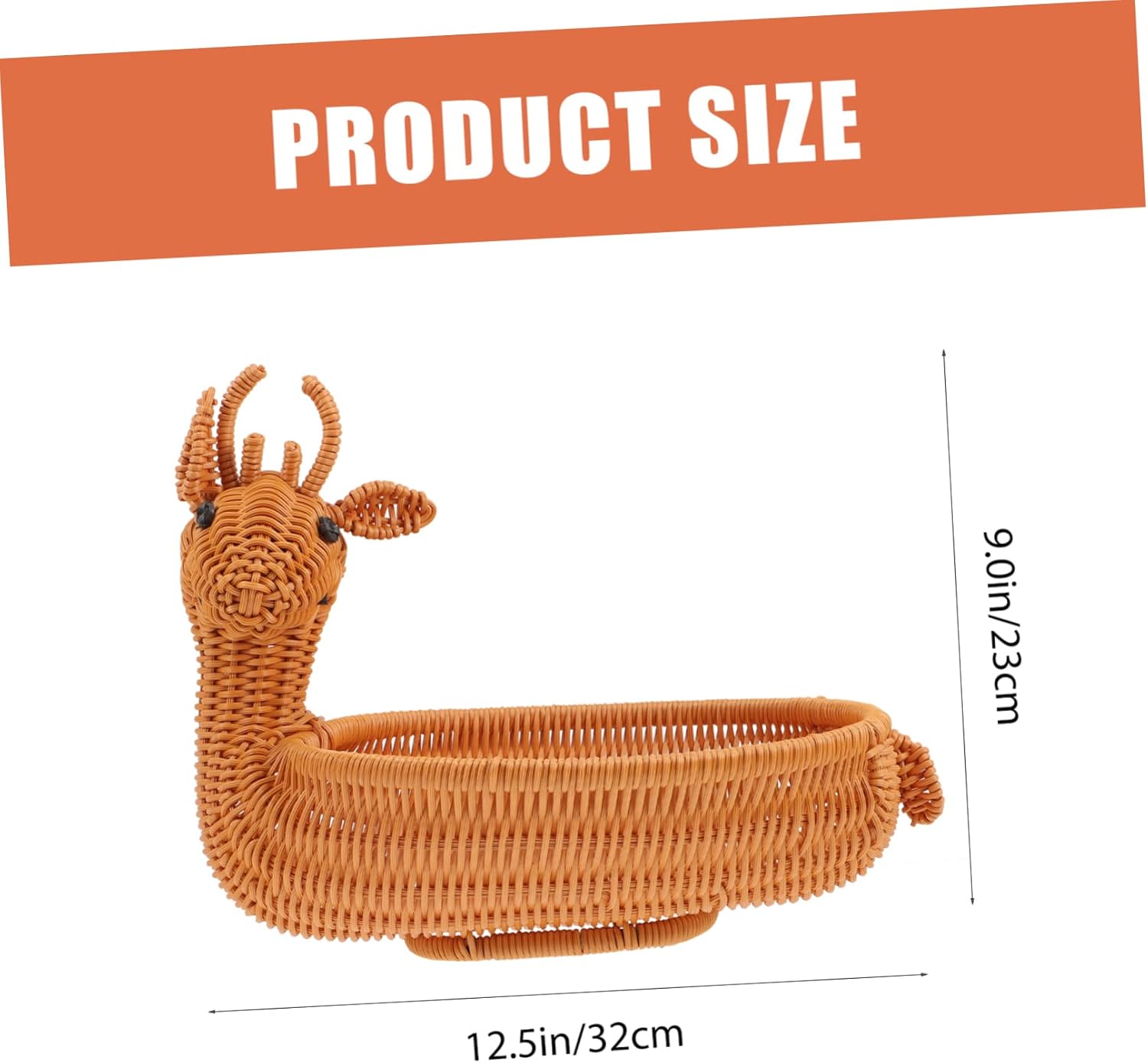 Christmas Elk Storage Basket Woven Snack Container for Home Decor for Dried Fruits and Treats Festive Desktop Adornment for Holiday Gatherings