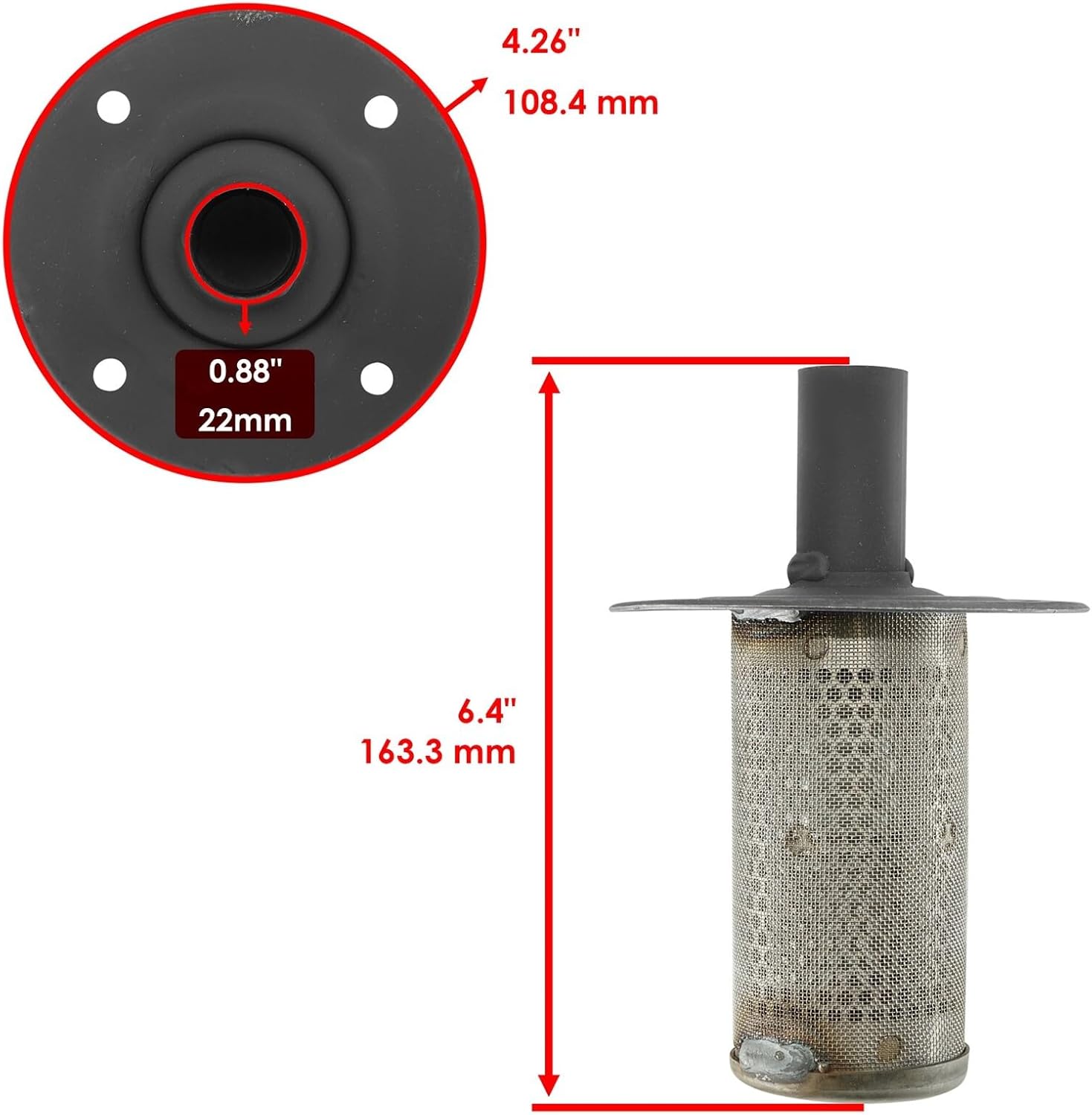 Replacement For Spark Arrestor For Yamaha 2LS-E4780-00-00 NEW Mod-C26C-30437