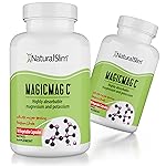 MagicMag C by NaturalSlim, Magnesium Citrate with Potassium for Muscle Relaxation, Sleep Quality, Nerve Function & Electrolyte Support, Daily Magnesium Supplement for Men and Women, 100 Capsules 2pk