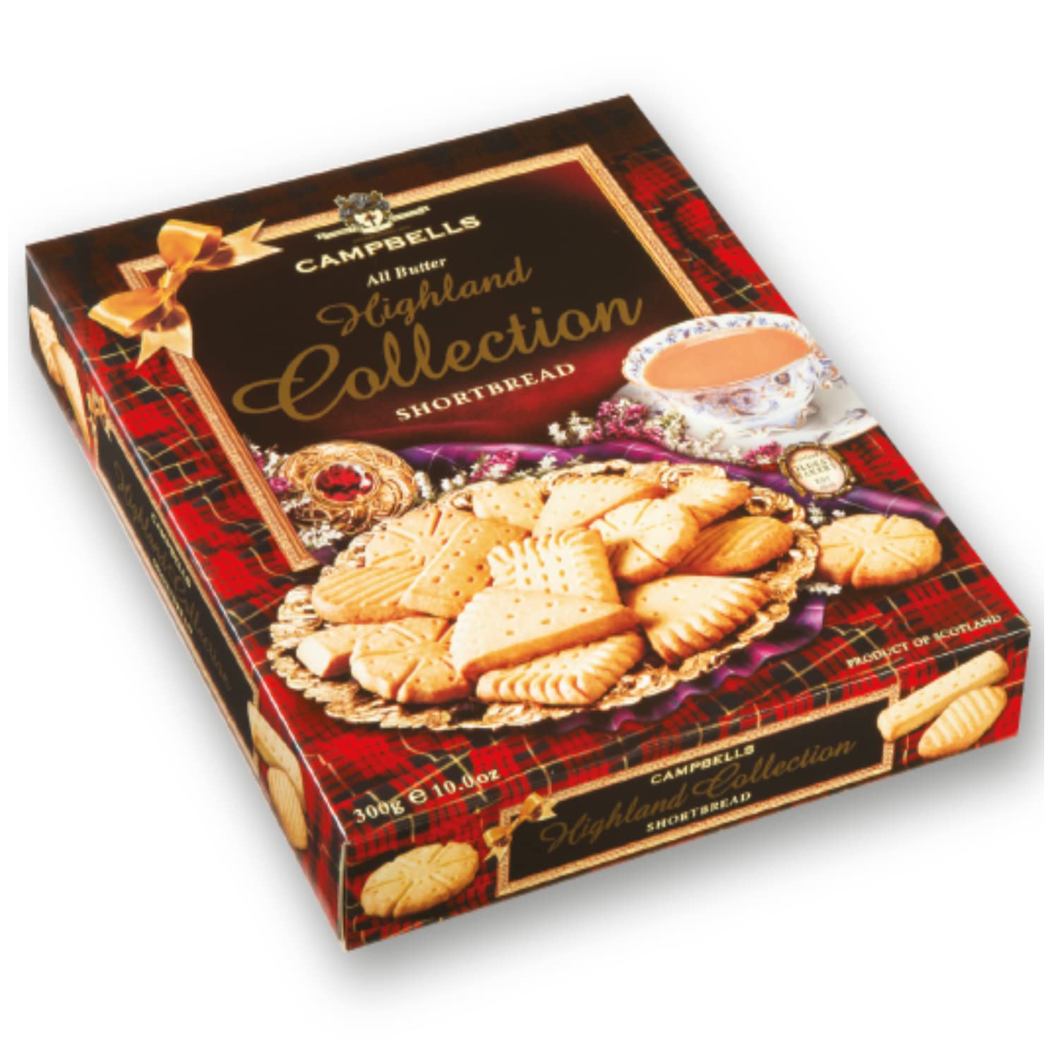 Campbells® | Biscotti Tradizionali Pastafrolla Scozzese Burro | Biscotti Puro Burro Inglesi - 300 Gr | Astuccio Regalo Biscotti Burro