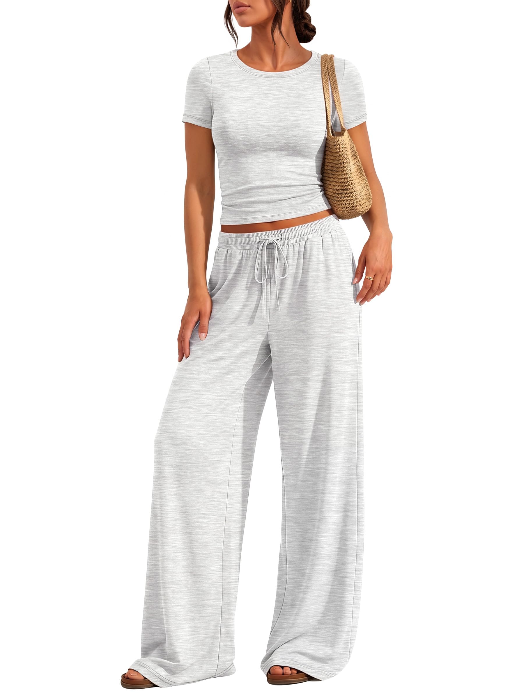 Trendy Queen Women's 2 Piece Matching Summer Lounge Set with Pockets