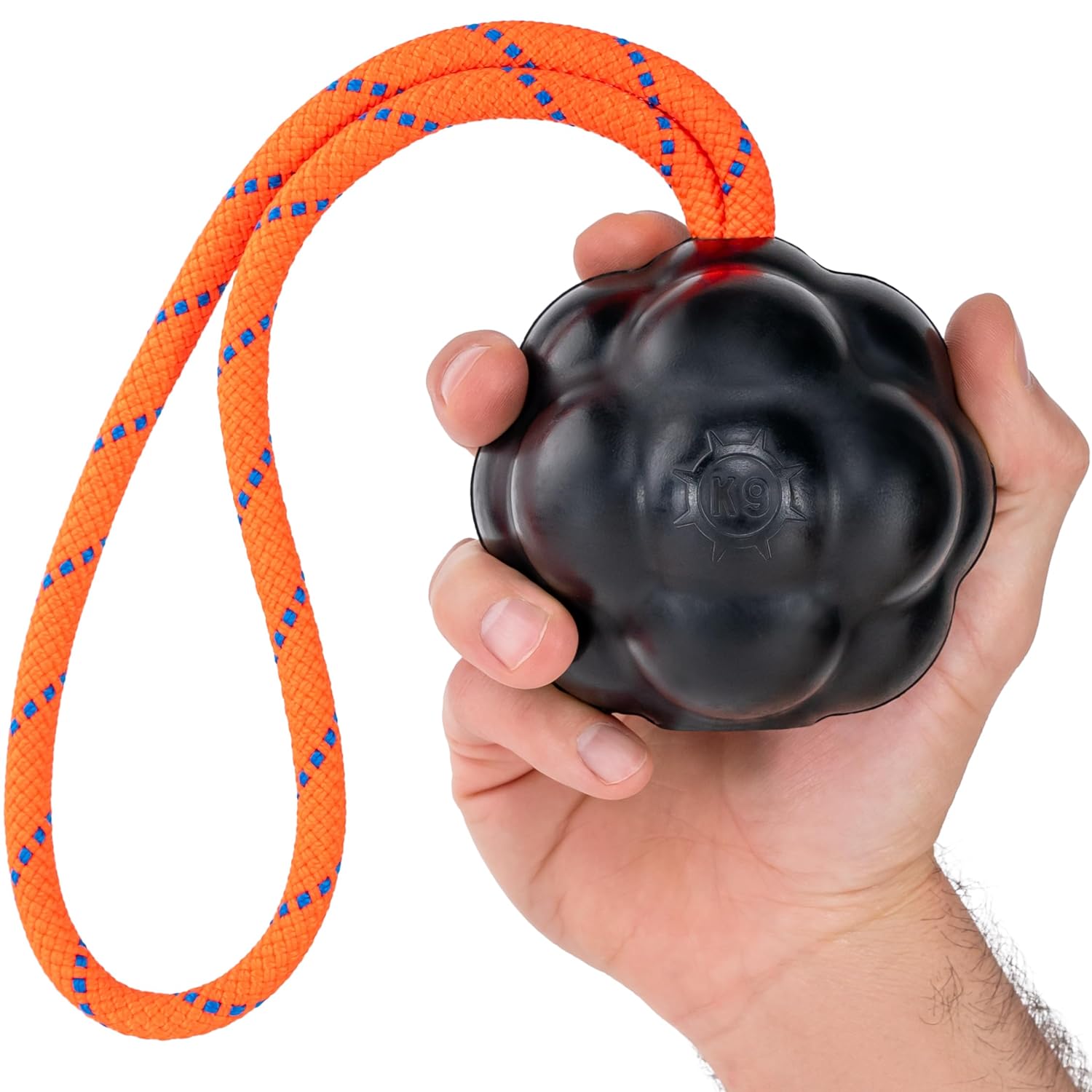 Monster K9 Launcher Tug Dog Ball - Lifetime Replacement - Medium Large Breeds - Aggressive Chewers - Chew