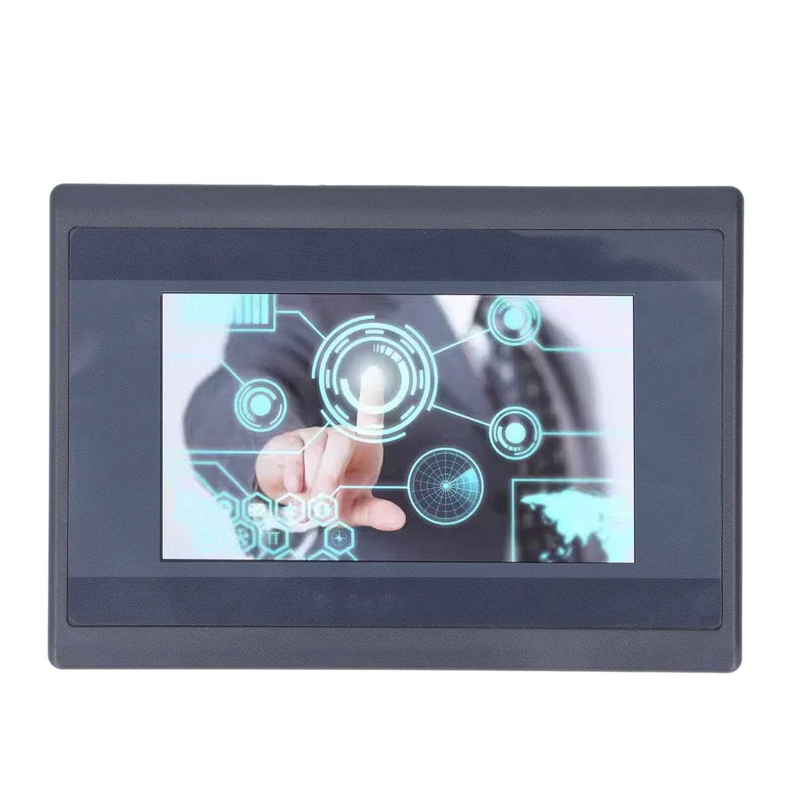 PLC Touch Screen All in One, DC24V 4.3in PLC HMI All in One Low Power Consumption Relay Output with Fixing Accessories for Intelligent Controller