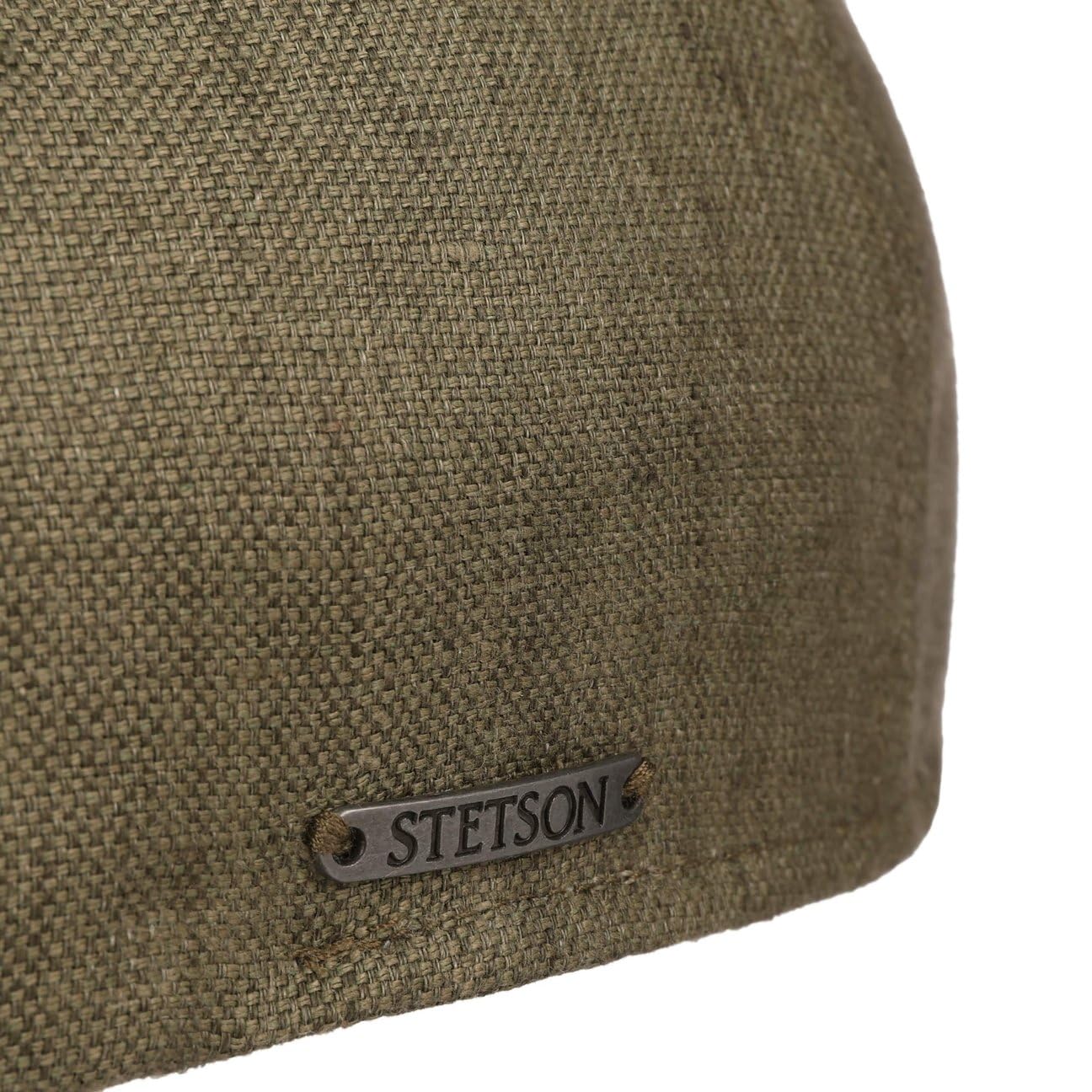 Stetson Texas Just Linen płaska czapka damska/męska – ze 100% lnu – Made in The EU – z podszewką z bawełny – sześcioczęściowa czapka z daszkiem z metalowym emblematem – wiosna/lato