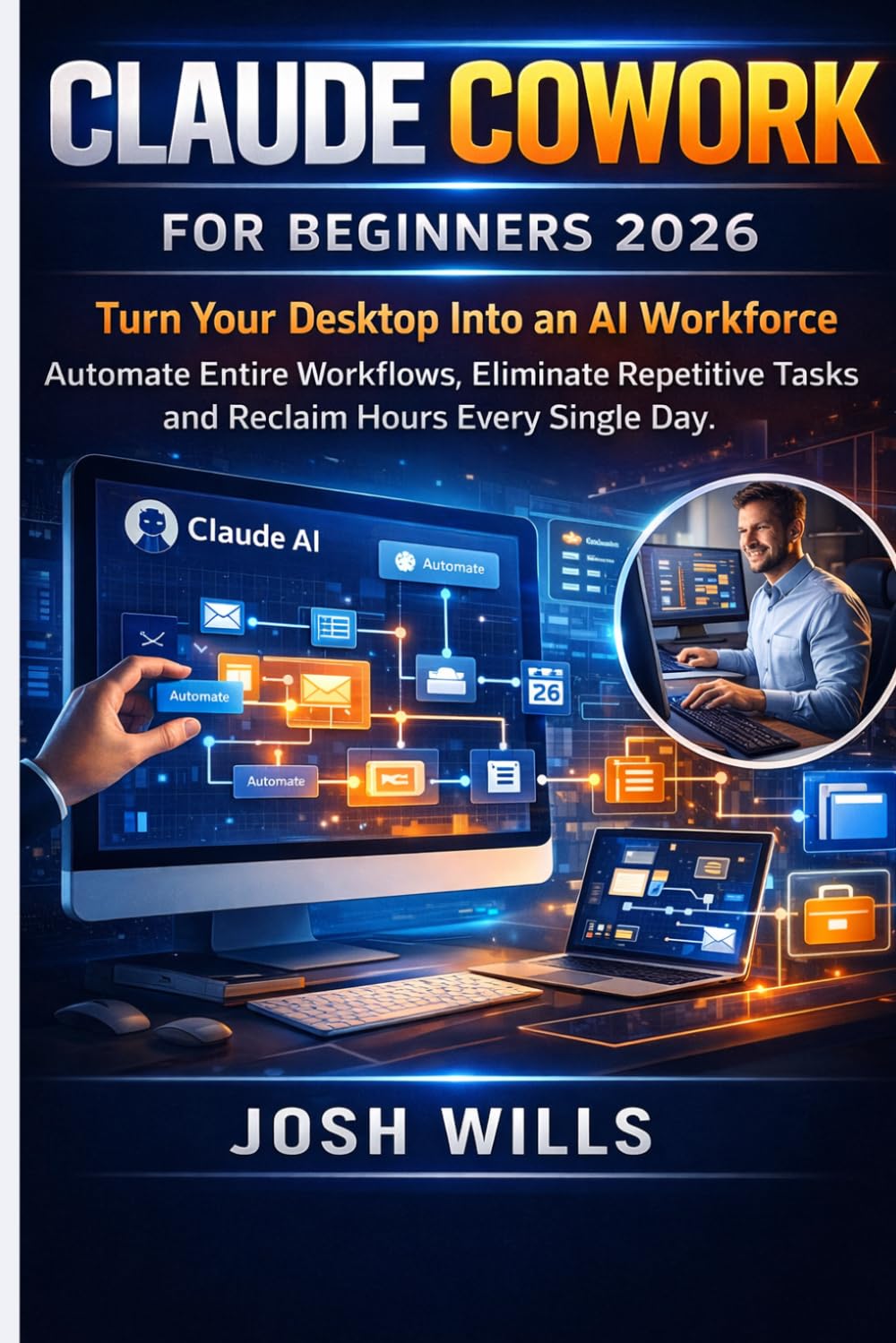 CLAUDE COWORK FOR BEGINNERS 2026: Turn Your Desktop Into an AI Workforce Automate Entire Workflows, Eliminate Repetitive Tasks, and Reclaim Hours Every Single Day (The Claude AI Advantage Series)