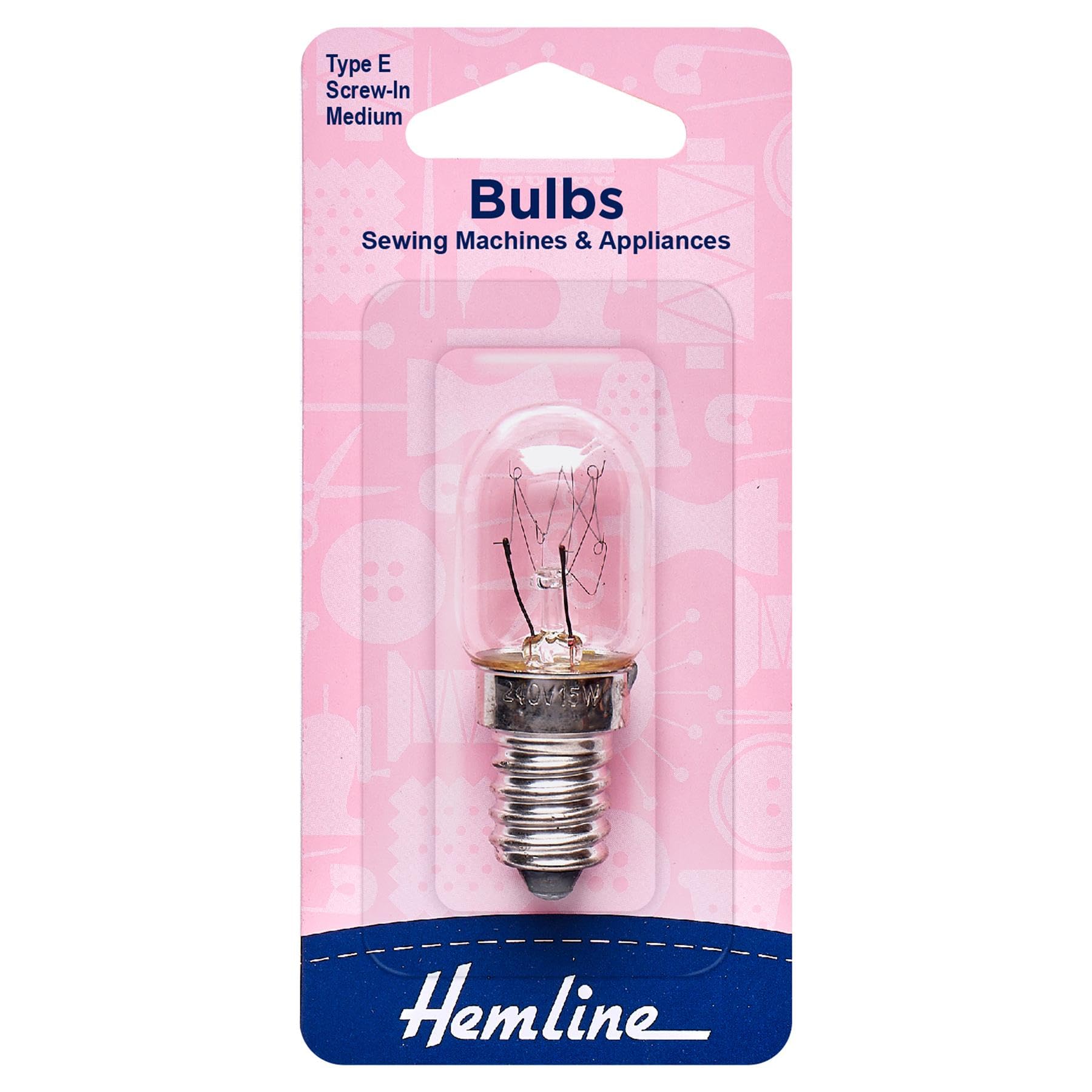 Hemline Sewing Machine Bulb, Medium